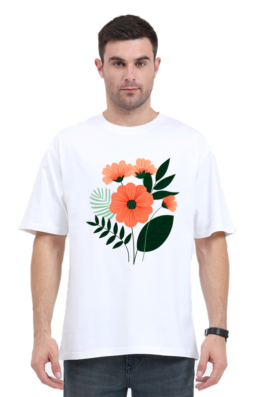 Unisex Classic Crew T-Shirt, pink flower, summer t shirt