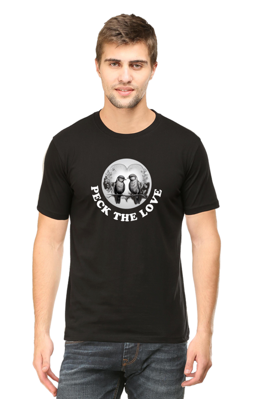 unisex Classic Crew T-Shirt, peck the love , summer t shirt