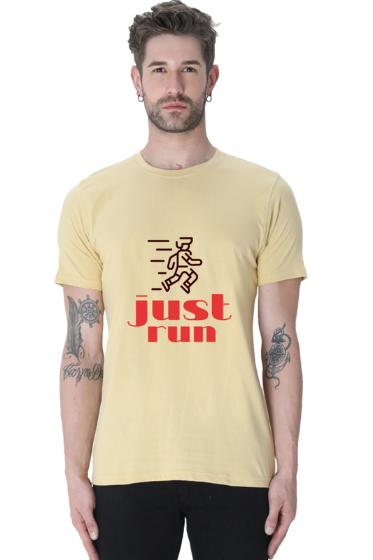 unisex Classic Crew T-Shirt, just run sports t shirt