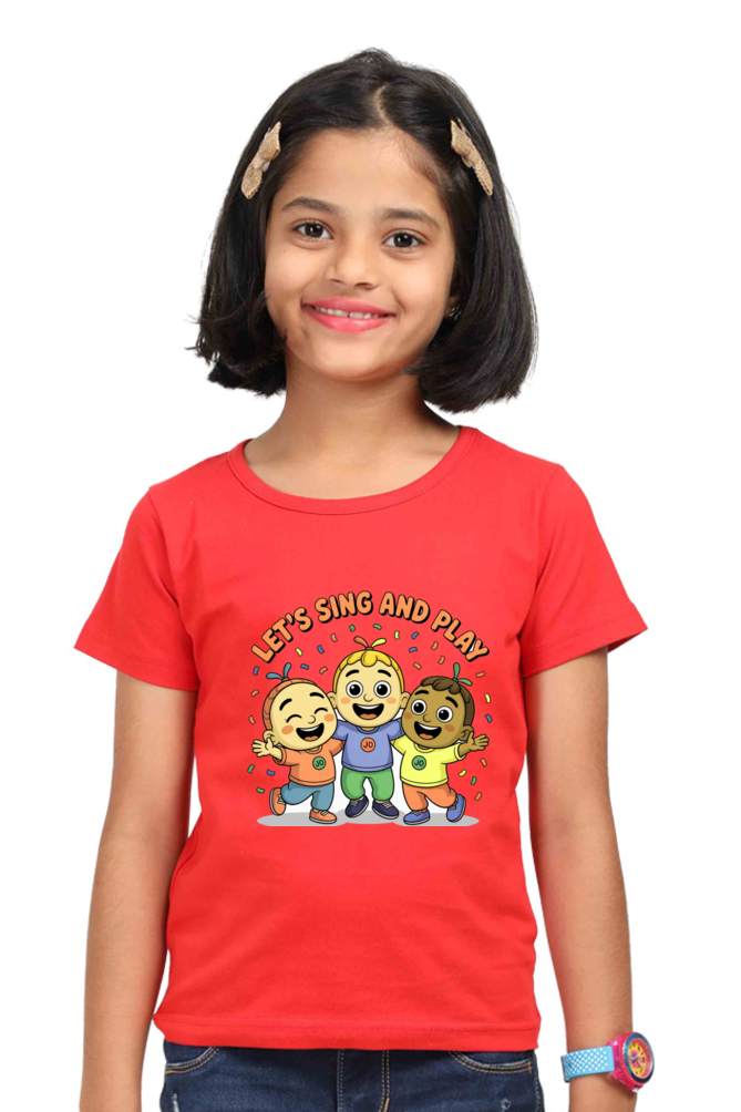 cocomelon girl's Crew Neck T-Shirt