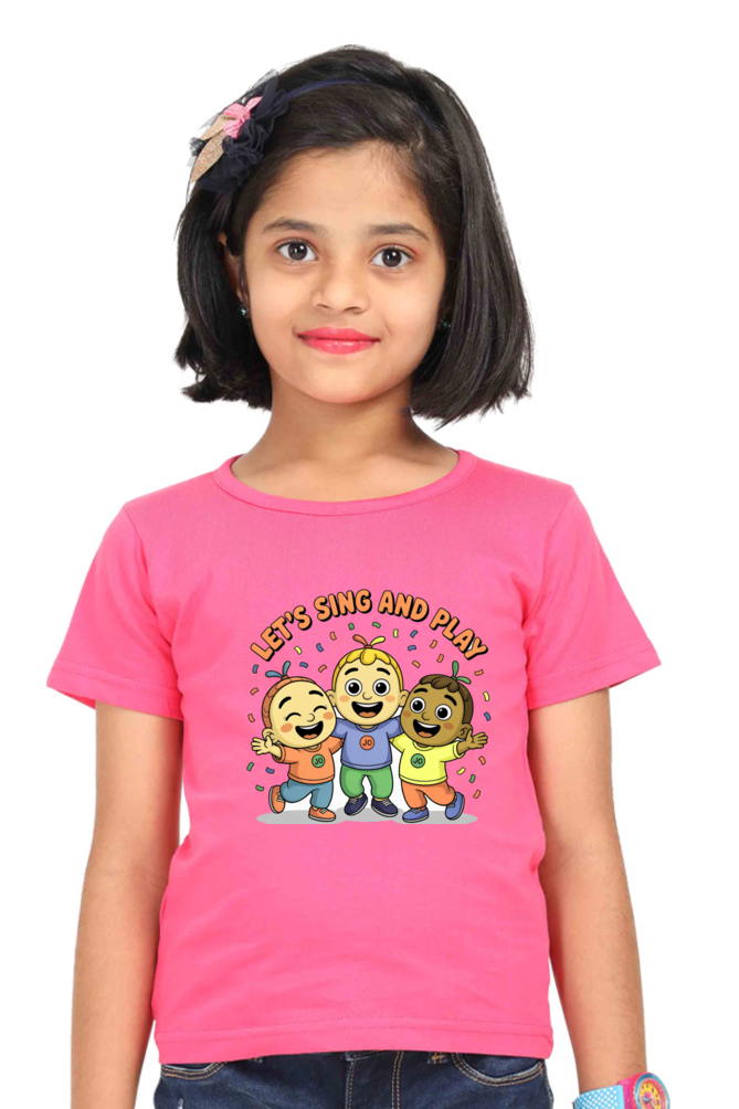 cocomelon girl's Crew Neck T-Shirt