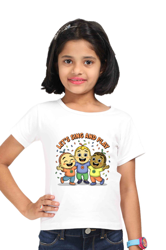 cocomelon girl's Crew Neck T-Shirt